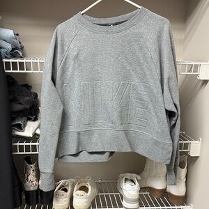 Nike Heather Gray Crewneck Sweatshirt